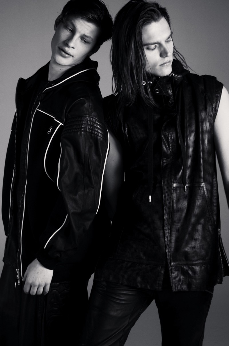 Jordan and Alexey model Skingraft outerwear.