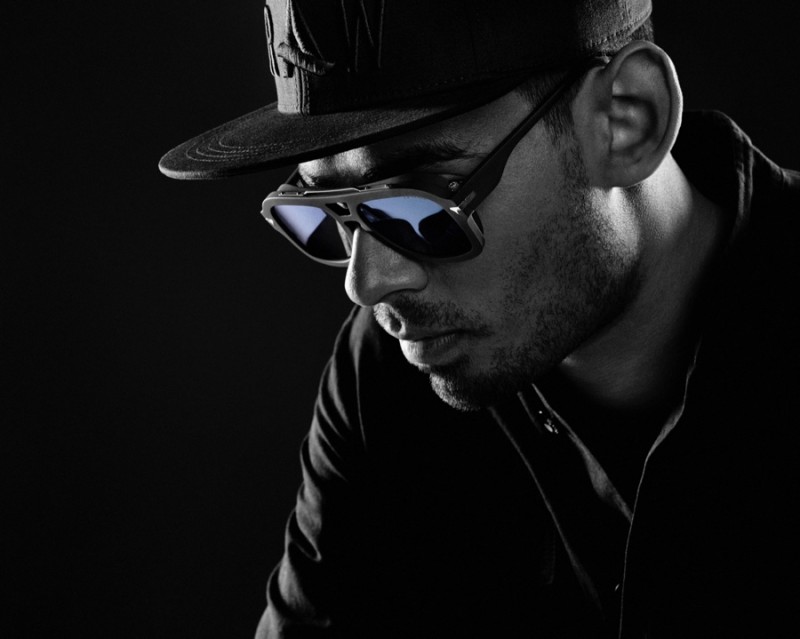 Afrojack models his exclusive G-Star Raw sunglasses.