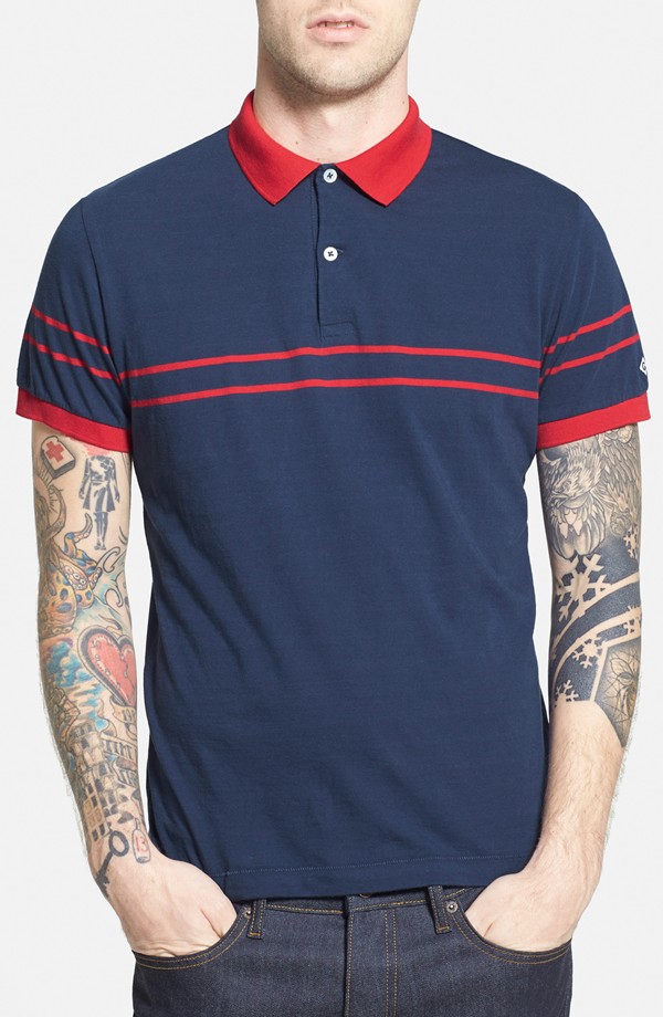 GANT Rugger Chest Stripe Jersey Polo Shirt