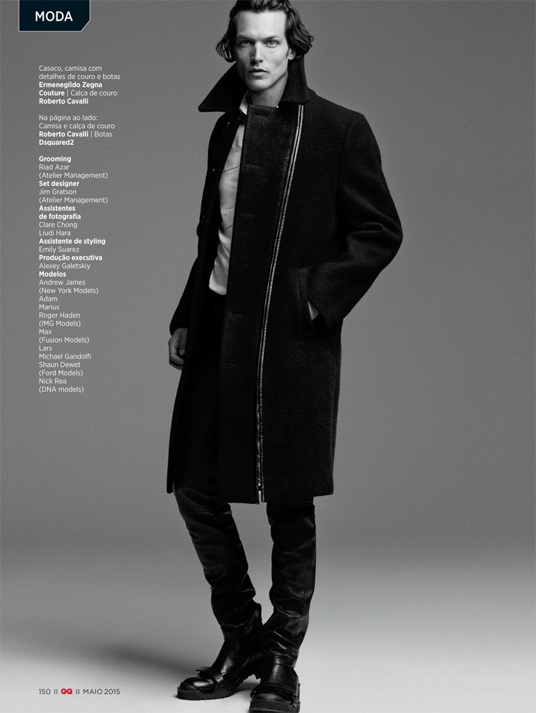 GQ Brasil Does Leather + Coats for May 2015 Editorial – The Fashionisto