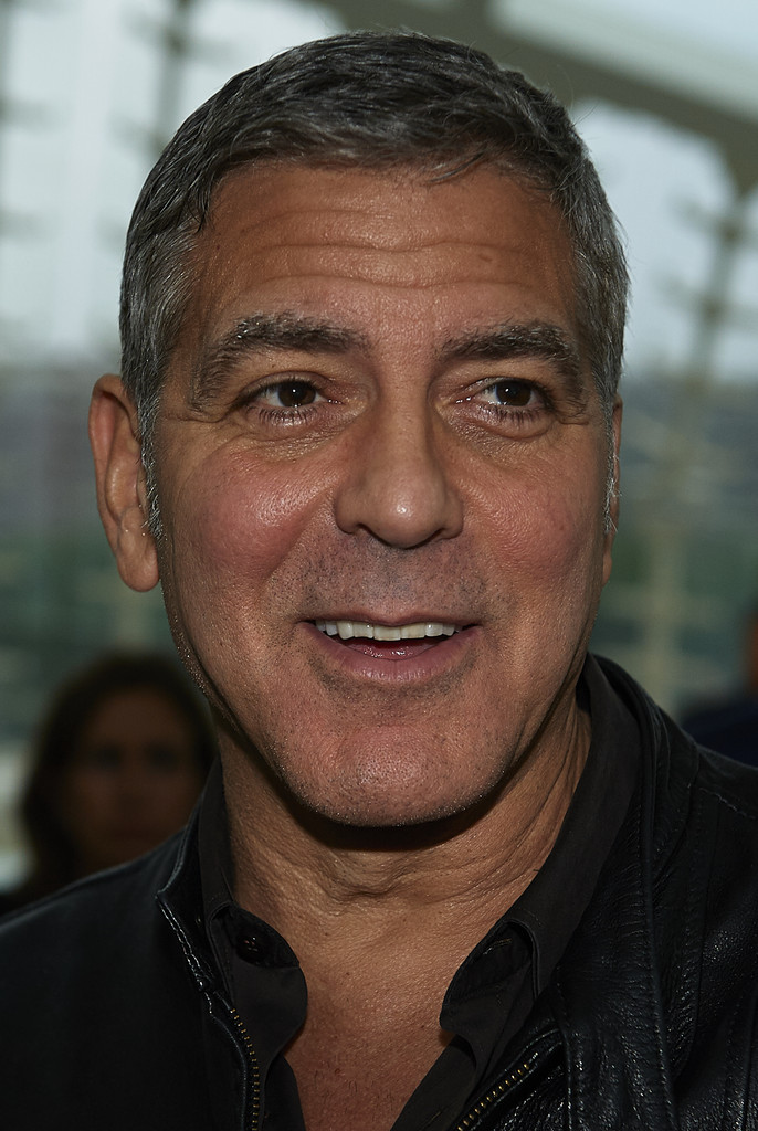 George Clooney at the Spanish premiere of Tomorrowland on May 19, 2015.