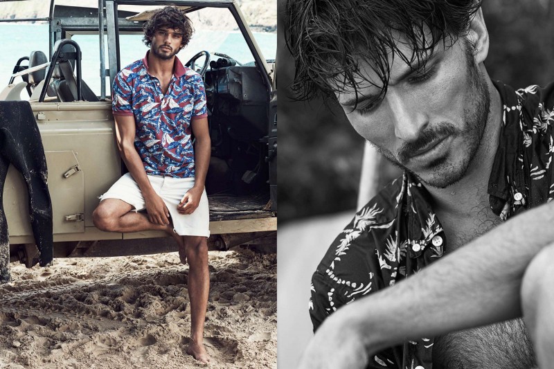 Marlon Teixeira and Andres Velencoso Segura embrace tropical style with lively prints.