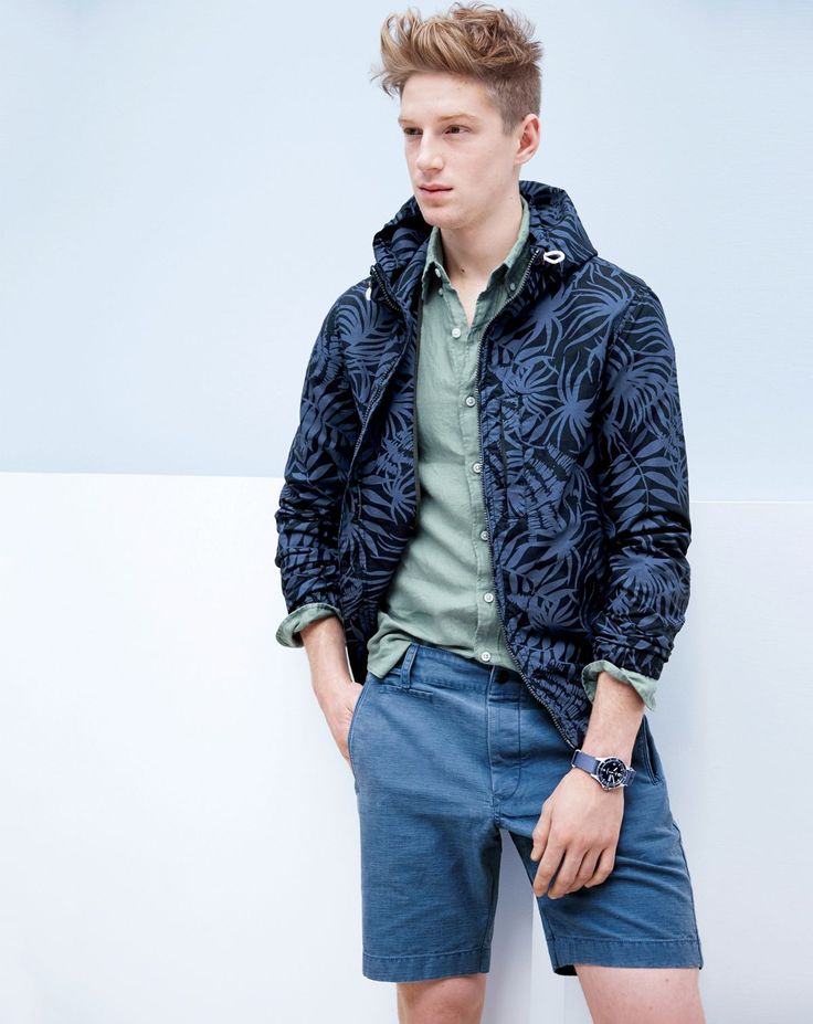 Race Imboden goes sporty in a light jacket.