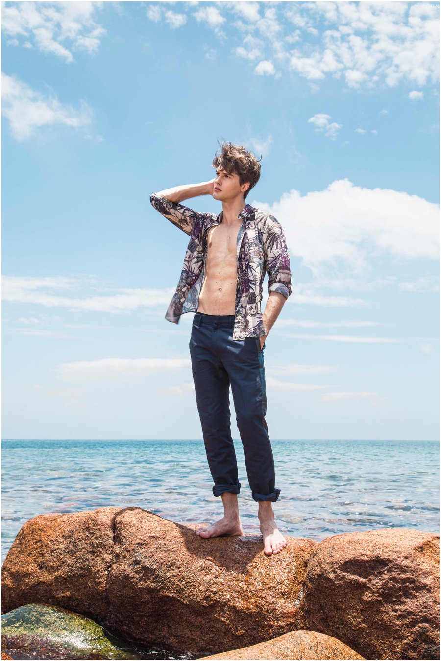 Jeremy Heads Outdoors for JMEN Summer Fashion Shoot