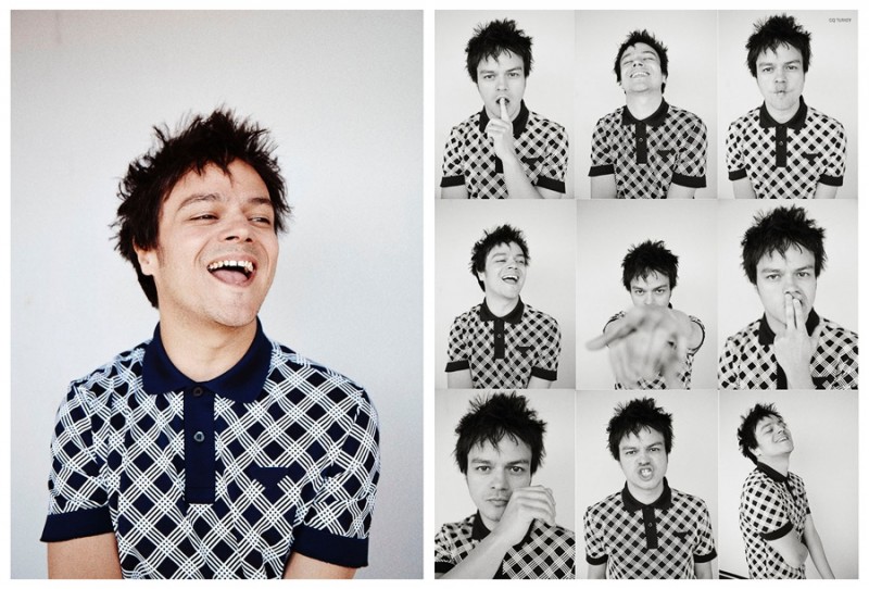 Jamie Cullum delivers an array of fun facial expressions.