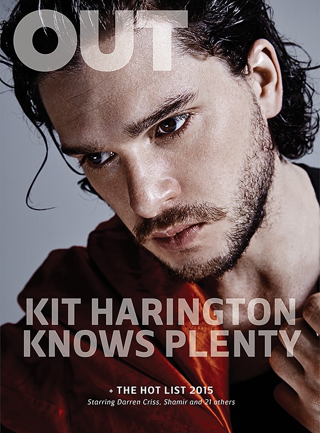 Kit Harington lands on the summer 2015 cover of OUT Magazine