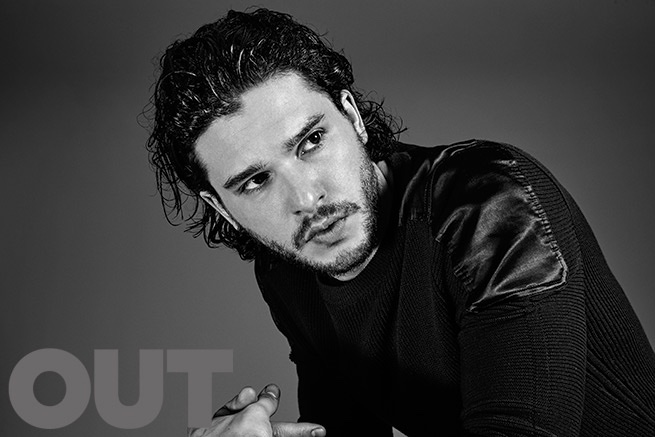 Kit Harington Poses for OUT, Stands By 