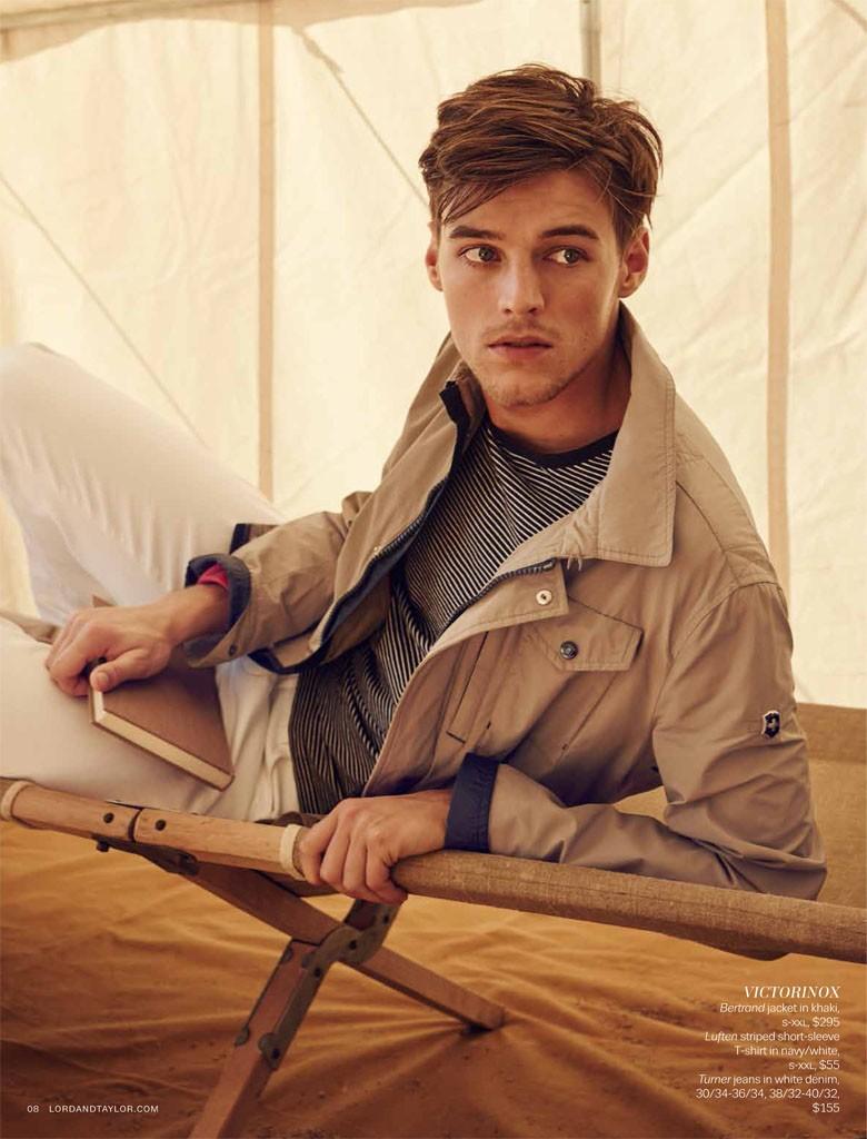 Lord and Taylor Spring Summer 2015 Mens Catalogue Safari Chic Styles Robbie Wadge 004