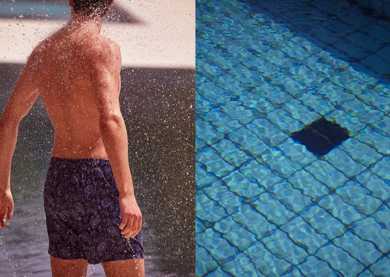 Luka wears swimwear Etro.