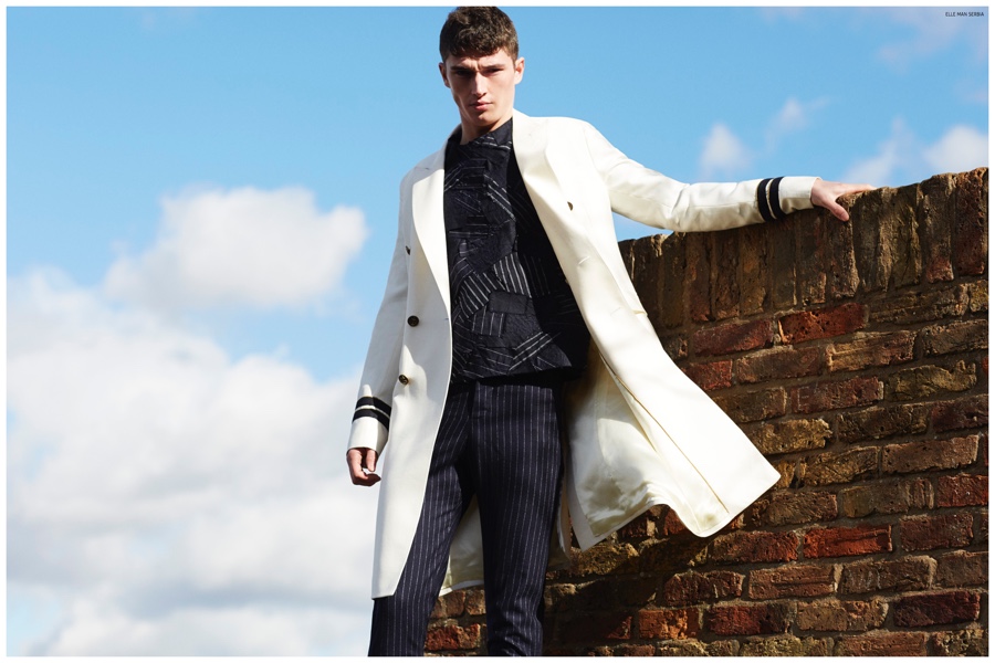 Paul Smith Shoots Matthew Holt for Elle Man Serbia Cover Shoot