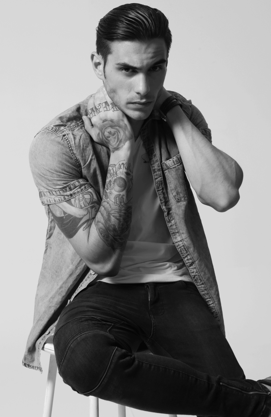 Miguel Davila Channels Skater Style for Laura Castellano Shoot The