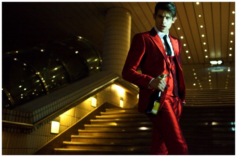 Milan is red hot in a silk suit.