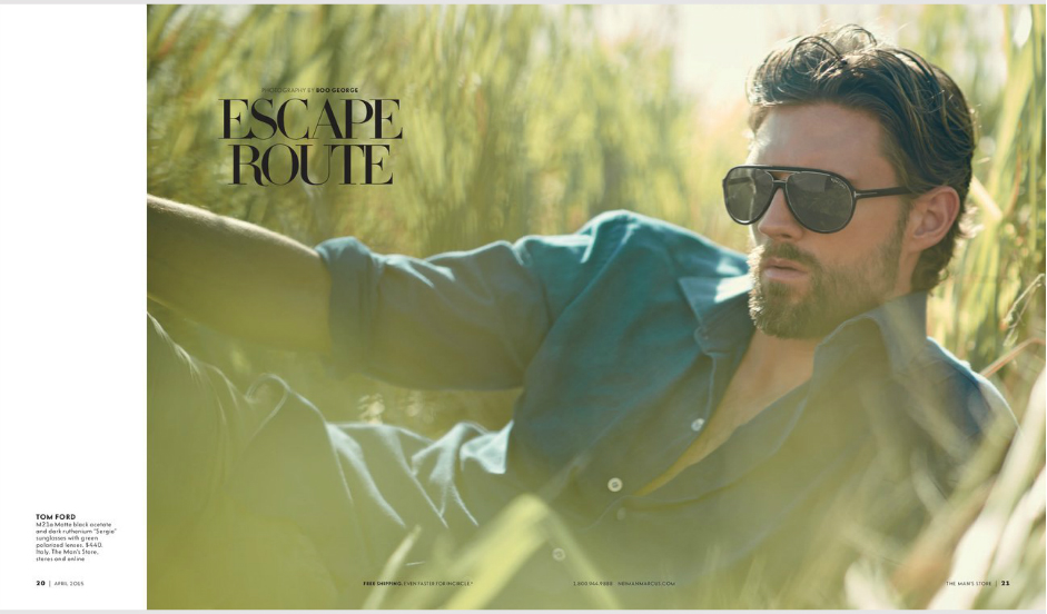 Escape Route: RJ Rogenski Models Designer Men's Fashions from Neiman Marcus