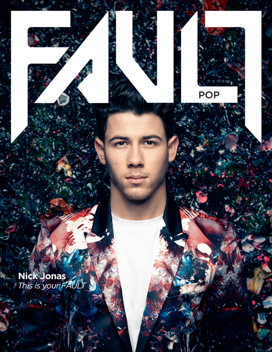 Nick Jonas covers the latest issue of Fault magazine.