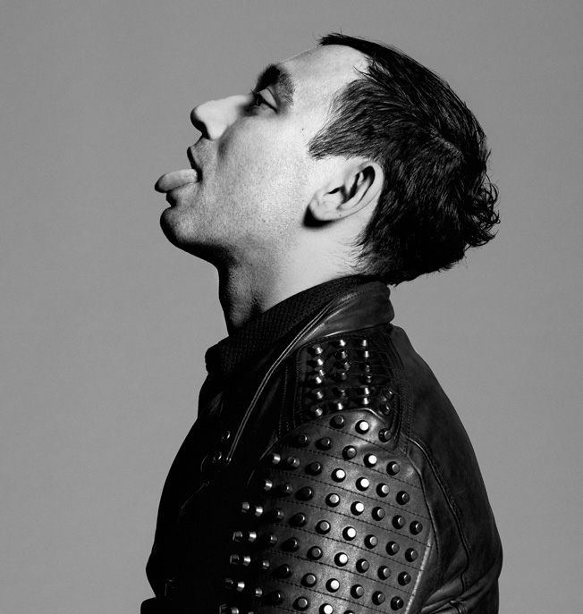 Nicola Formichetti poses for a quirky image.