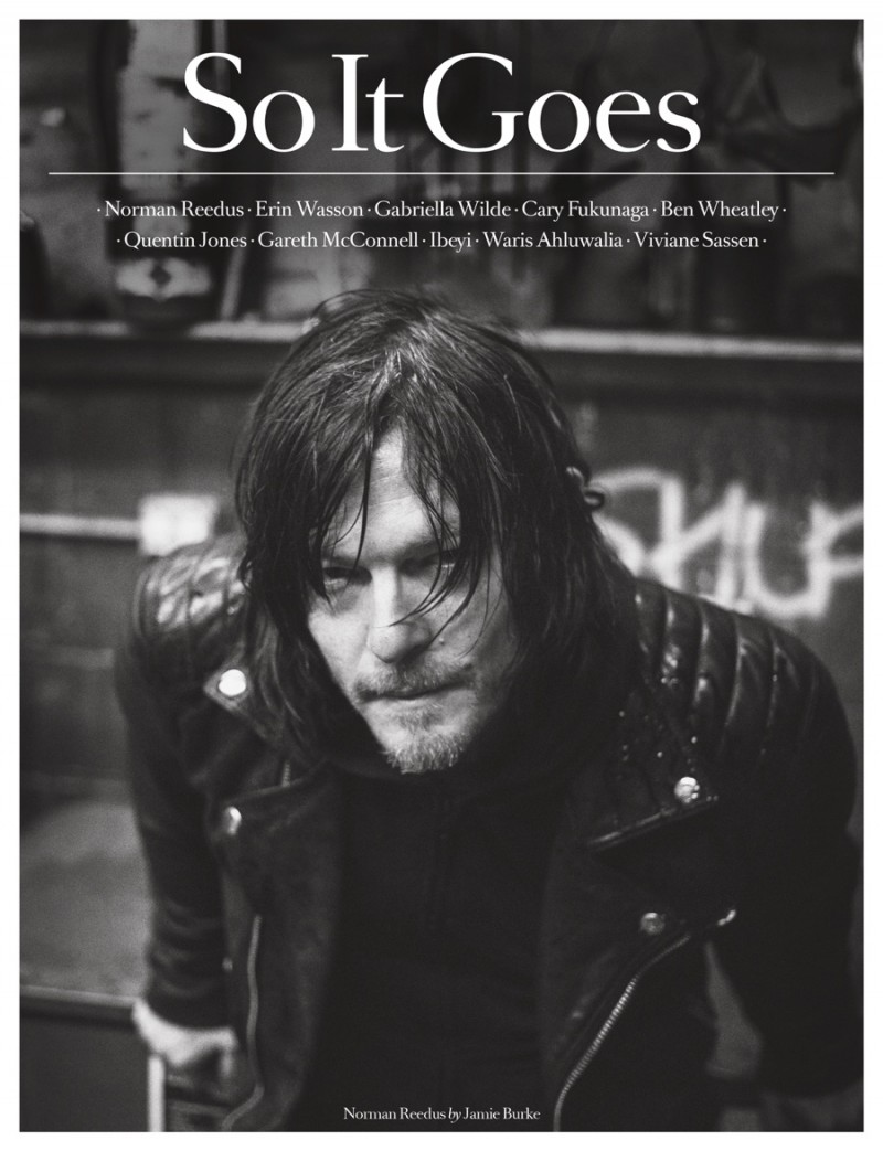 Norman Reedus covers So It Goes magazine.