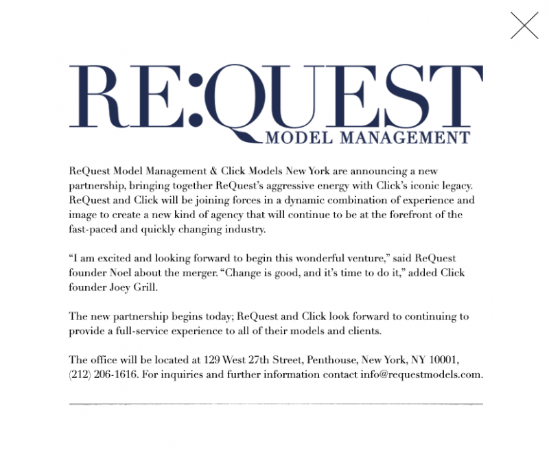 The announcement posted to Re:Quest's official website.