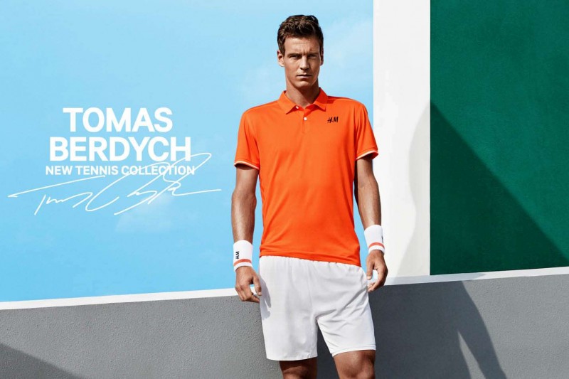 Tennis player Tomas Berdych reunites with H&M for summer 2015.