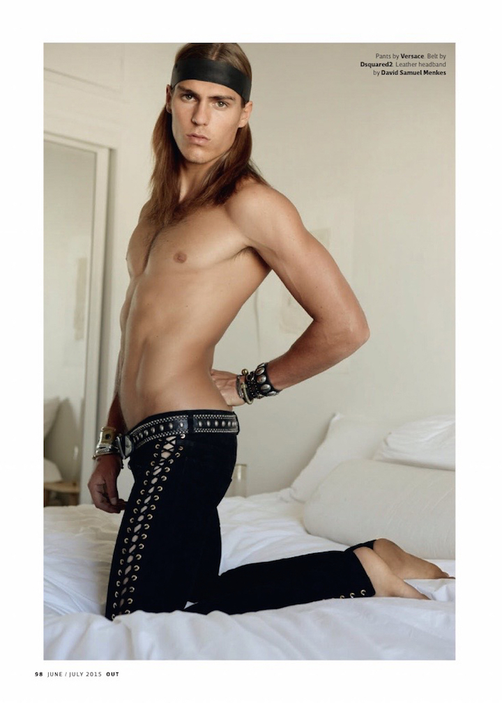 Travis Smith channels Andy Warhol icon Joe Dallessandro. 