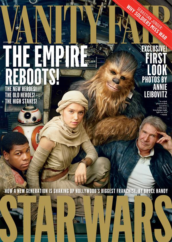 Vanity Fair takes a look at the new Star Wars universe for its June 2015 cover story.