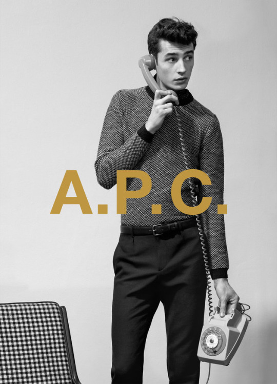 Adrien Sahores fronts A.P.C.'s pre-fall 2015 campaign