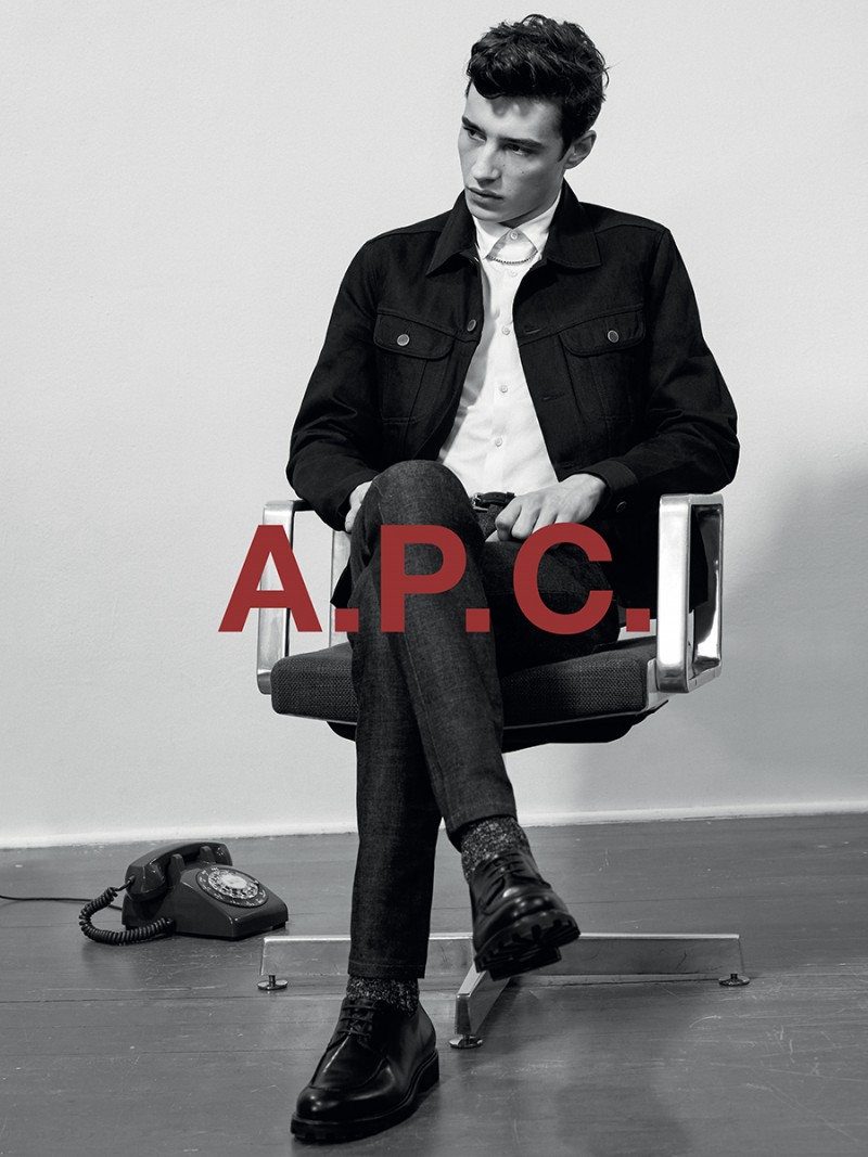 Adrien Sahores is photographed by Collier Schorr for A.P.C.'s pre-fall 2015 campaign