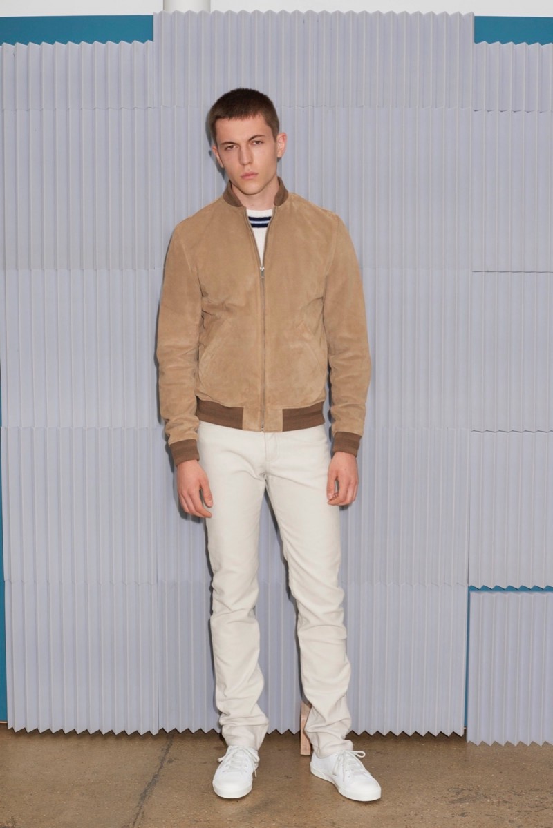 A.P.C. plays it simple for spring-summer 2016 with a classic bomber jacket.