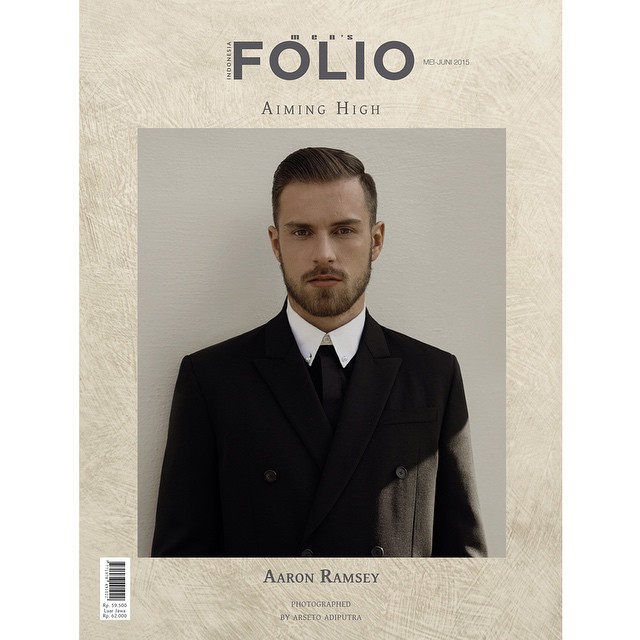 Aaron Ramsey wears Givenchy for the cover shoot.