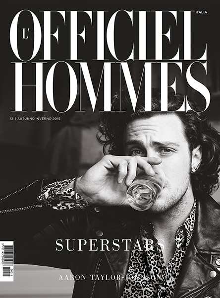 Aaron Taylor Johnson LOfficiel Hommes Italia Fall Winter 2015 Cover