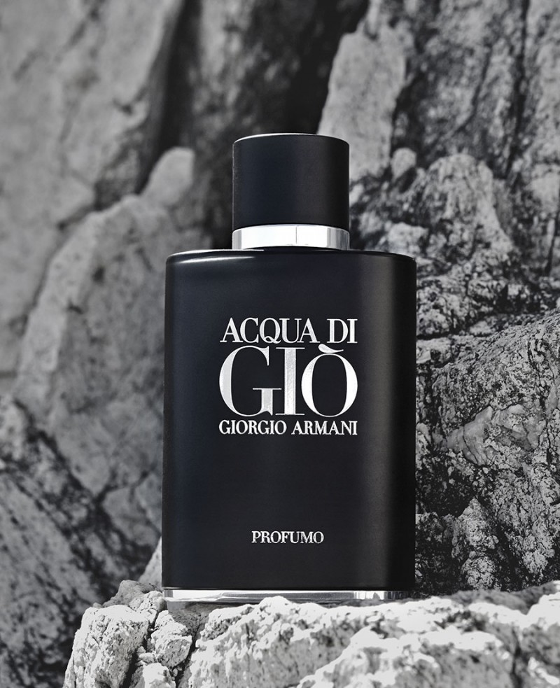 Giorgio Armani's latest designer scent, Acqua di Giò Profumo.