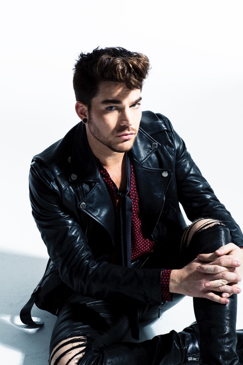 Adam Lambert poses for the lens of photographer David Roemer.