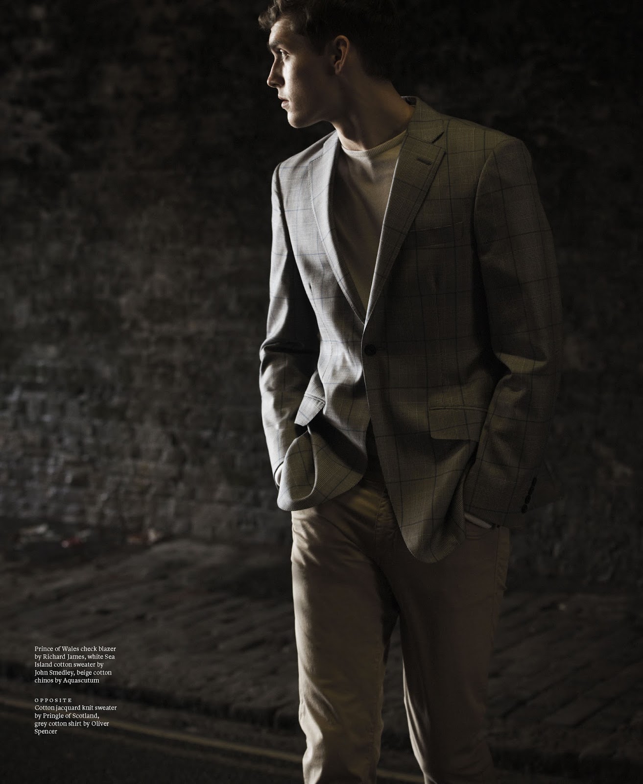 Anders Hayward Models Chic Tailored Styles for Article Editorial