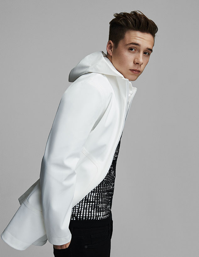 Brooklyn Beckham is sleek in white.