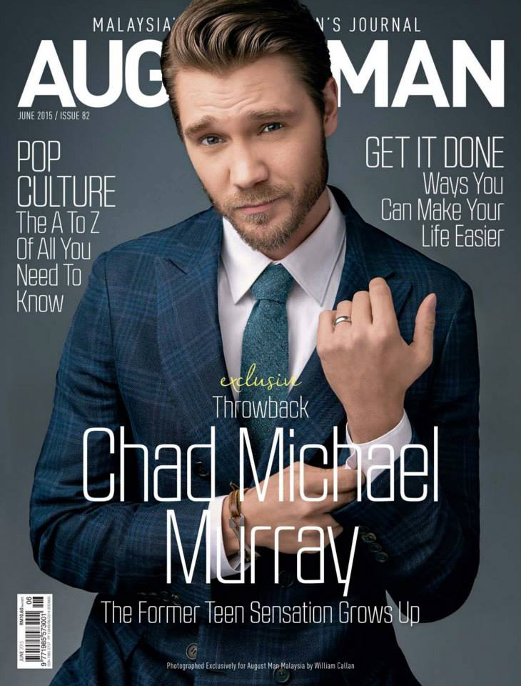 Chad Michael Murray Covers August Man June 2015 Issue