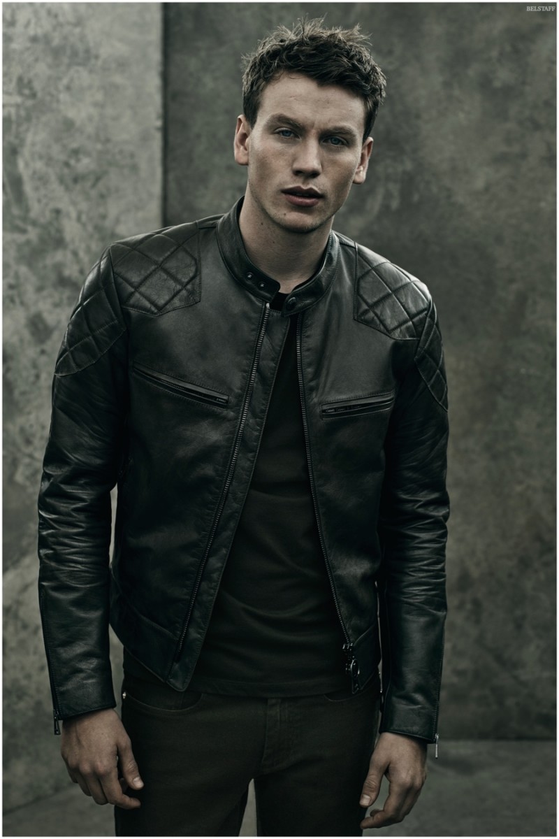 Sid wears Beckham for Belstaff Stannard Jacket, Fornham T-Shirt and Harpton Denim.