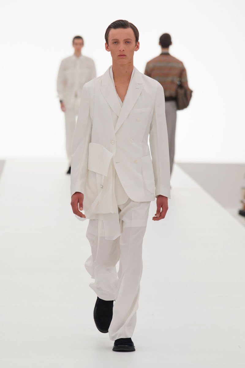 Ermenegildo Zegna Couture has a white moment for spring-summer 2016.