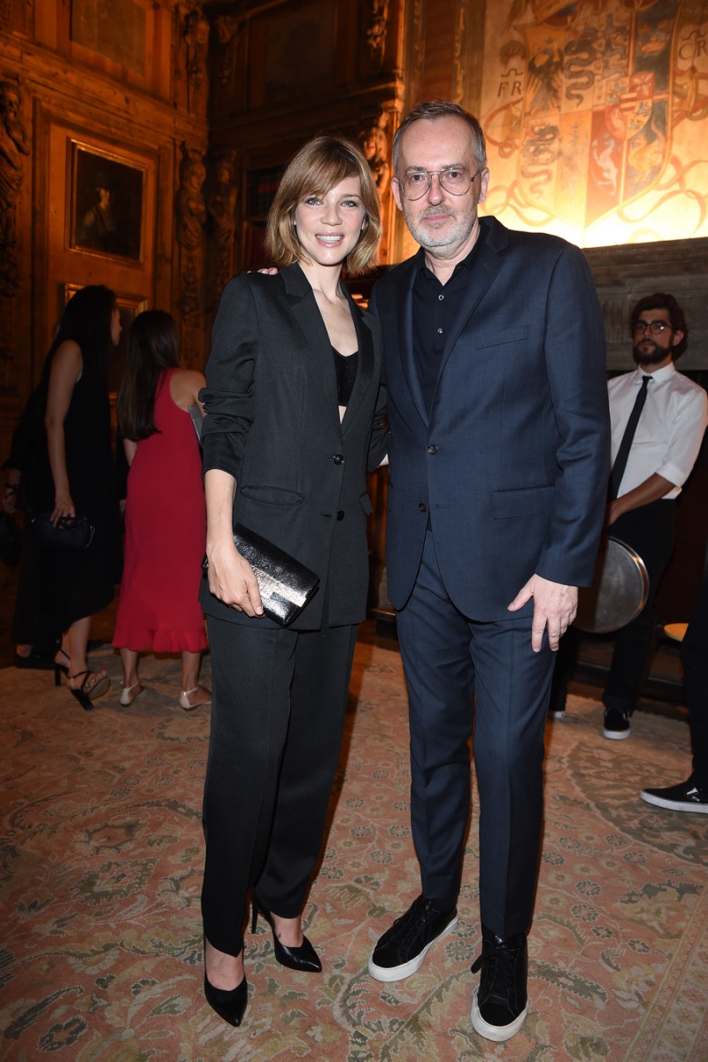 MILAN, ITALY - JUNE 20: Gaia Trussardi and Jim Moore attend GQ Party for Jim Moore during Milan Menswear Fashion Week Spring/Summer 2016 at Casa Degli Atellani on June 20, 2015 in Milan, Italy.  (Photo by Jacopo Raule/Getty Images for GQ)