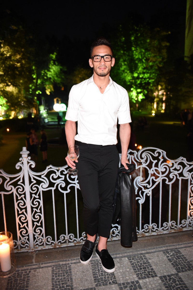 MILAN, ITALY - JUNE 20: Hidetoshi Nakata attends GQ Party for Jim Moore during Milan Menswear Fashion Week Spring/Summer 2016 at Casa Degli Atellani on June 20, 2015 in Milan, Italy.  (Photo by Jacopo Raule/Getty Images for GQ)