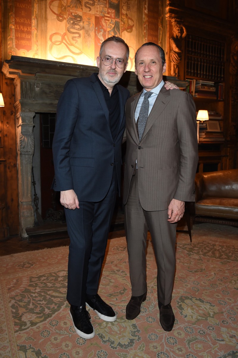 MILAN, ITALY - JUNE 20: Jim Moore and Gildo Zegna attend GQ Party for Jim Moore during Milan Menswear Fashion Week Spring/Summer 2016 at Casa Degli Atellani on June 20, 2015 in Milan, Italy.  (Photo by Jacopo Raule/Getty Images for GQ)