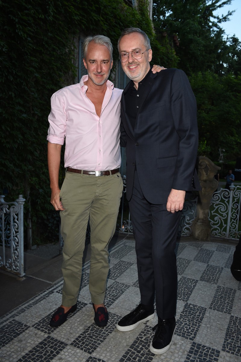 MILAN, ITALY - JUNE 20: Jim Moore and Michael Bastian attend GQ Party for Jim Moore during Milan Menswear Fashion Week Spring/Summer 2016 at Casa Degli Atellani on June 20, 2015 in Milan, Italy.  (Photo by Jacopo Raule/Getty Images for GQ)