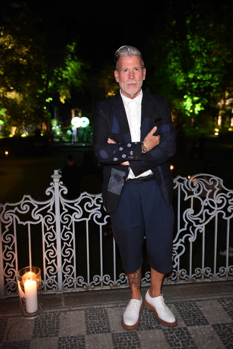 MILAN, ITALY - JUNE 20: Nick Wooster attends GQ Party for Jim Moore during Milan Menswear Fashion Week Spring/Summer 2016 at Casa Degli Atellani on June 20, 2015 in Milan, Italy.  (Photo by Jacopo Raule/Getty Images for GQ)
