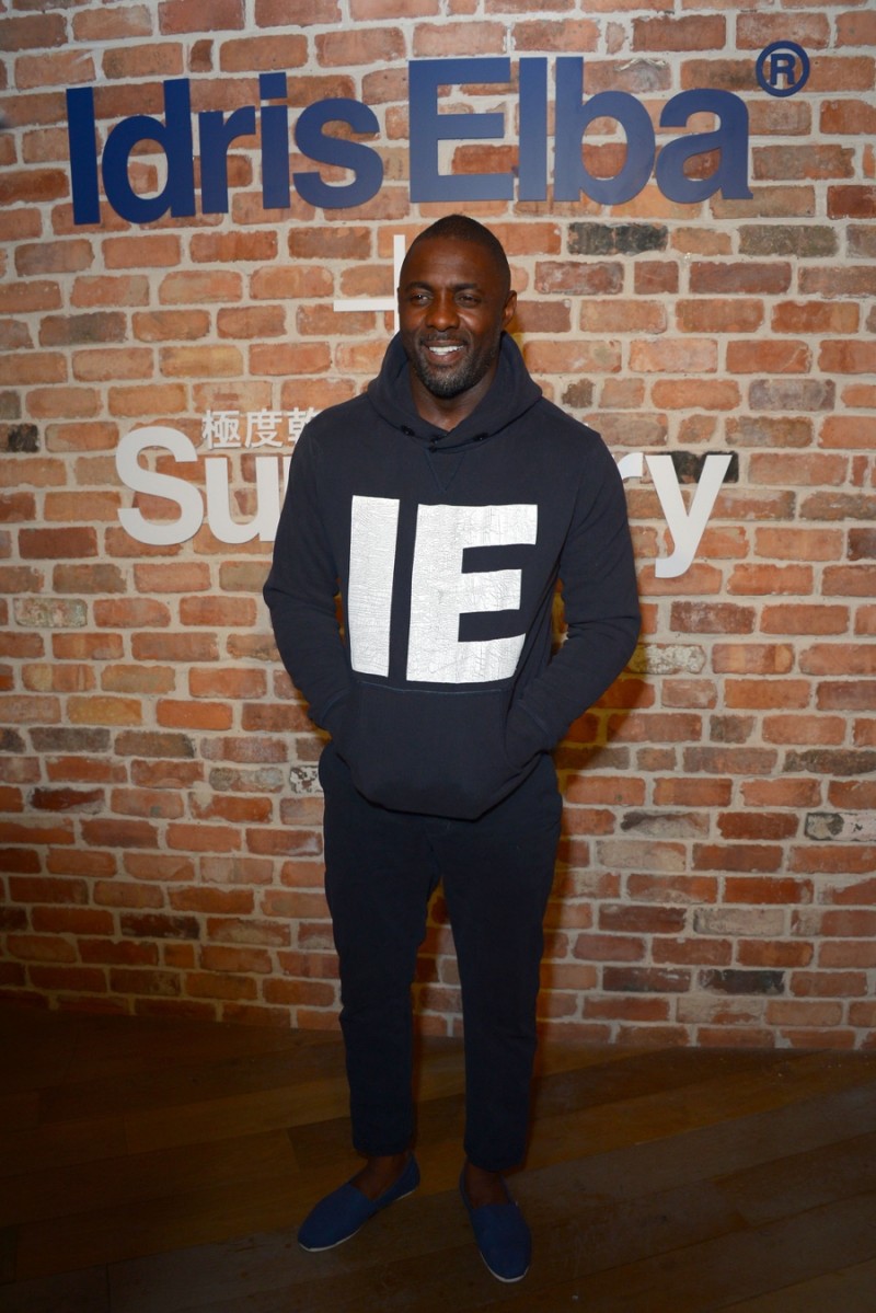 Idris Elba at his Superdry presentation during London Collections: Men.