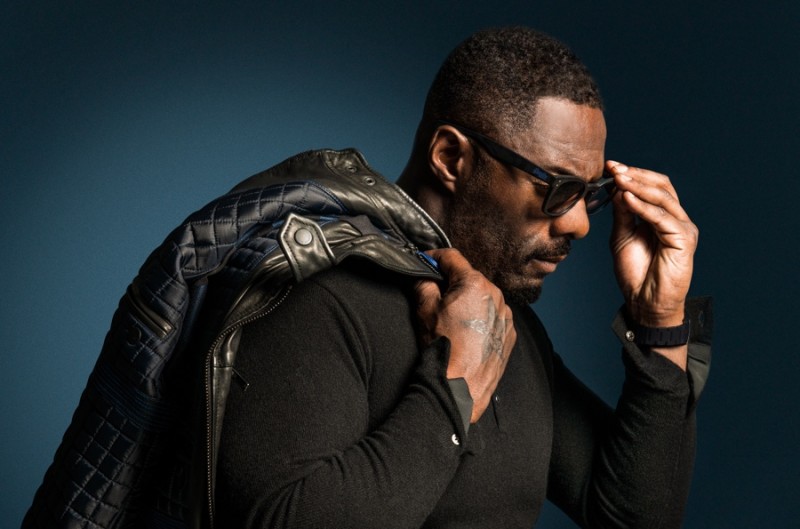 Idris Elba plays it cool in a look from his Superdry collaboration.