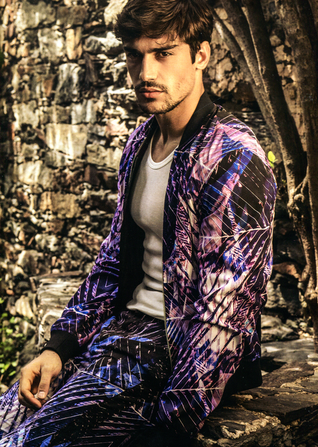 Photographed by Omar Ayyashi, Ignacio rocks an updated tracksuit. 