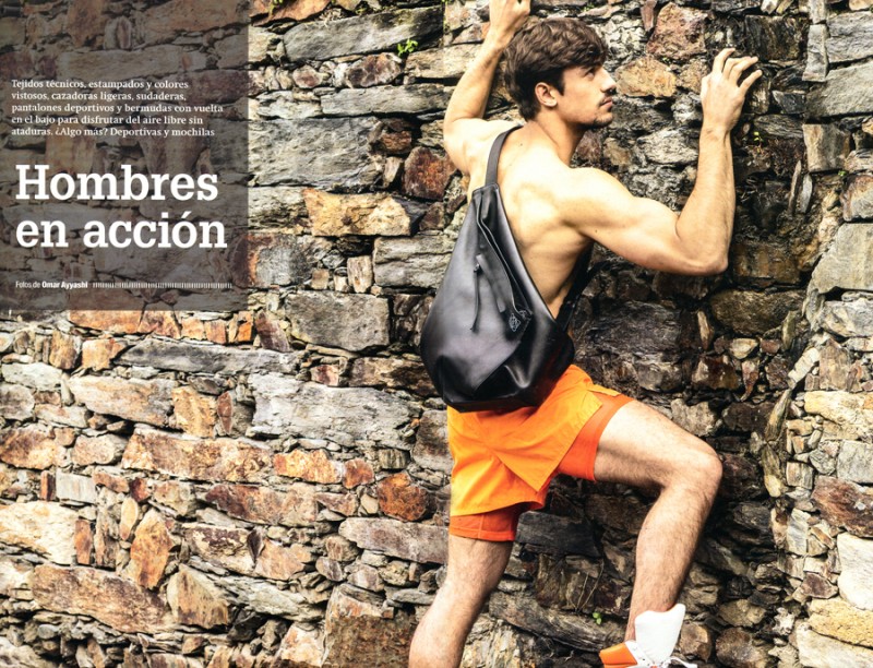 Ignacio Ondategui gets sporty for the pages of Codigo Unico.