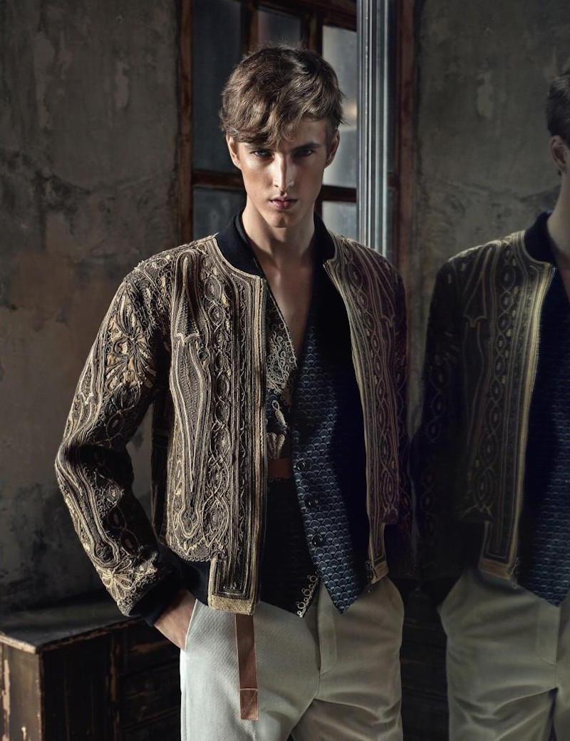 James Smith wears Dries Van Noten.