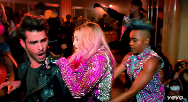 Jon Kortajarena appears in Madonna's new music video for Bitch I'm Madonna.