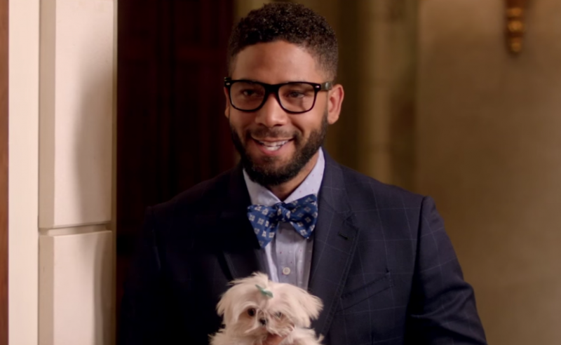 Jussie Smollett embraces his inner nerd for Mariah Carey's Infinity music video.