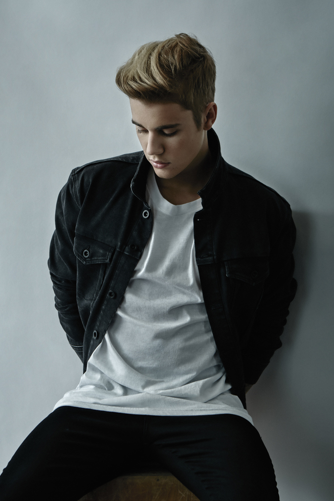 Justin Bieber poses for a moody image.