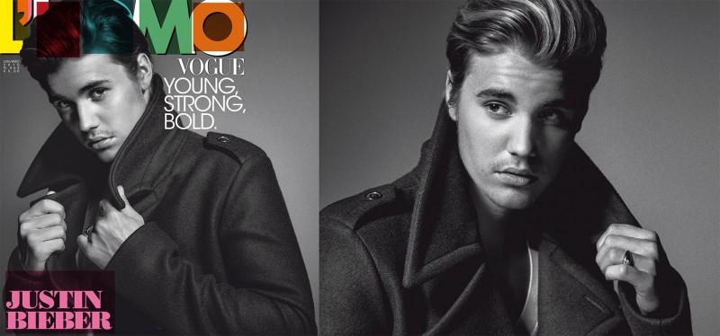 Justin Bieber stars in a photo shoot lensed by photographer Francesco Carrozzini
